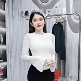 A3 - Áo Tay Loe Dài Nhũ Vạt Bầu Nhún Eo Mai Bùi Store