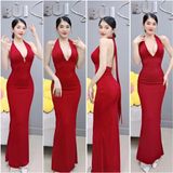 D246 - ĐẦM BODY THIẾT KẾ CỘT YẾM HỞ LƯNG