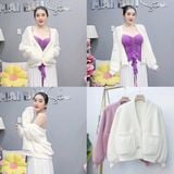 K16 - Khoác Lông Thỏ Tay Dài Khua Đá Sáng Mai Bùi Store