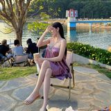 D300 - Đầm Yếm Dây Blinh Phối Nơ Dáng Xoè Ngắn Mai Bùi Store