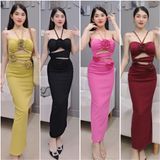 D32 - Đầm Body Đuôi Cá 2S Nhún Eo Cột Lưng Kèm Dây Có Mút Mai Bùi Store Nữ