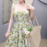 D336 - Đầm Xoè Tiểu Thư Vai Cánh Tiên Mai Bùi Store Women