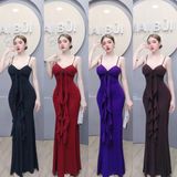 D388 - Đầm Body Đuôi Cá Phối Hoa Tua Rua Mai Bùi Store Dress
