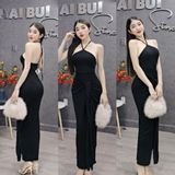 D82 - Đầm Body Cổ Yếm Cột Tà Trước Mai Bùi Store (Kèm mút ngực)