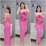D32 - Đầm Body Đuôi Cá 2S Nhún Eo Cột Lưng Kèm Dây Có Mút Mai Bùi Store Nữ