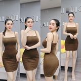D87 - Đầm Body 2S Lông Vũ Dáng Ngắn Mai Bùi Store