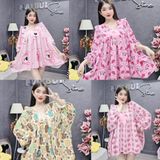 S24 - Set Bộ Tiểu Thư Áo Babydoll Kèm Quần Mai Bùi