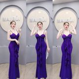 D388 - Đầm Body Đuôi Cá Phối Hoa Tua Rua Mai Bùi Store Dress