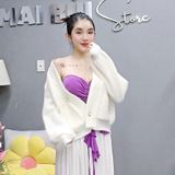 K16 - Khoác Lông Thỏ Tay Dài Khua Đá Sáng Mai Bùi Store
