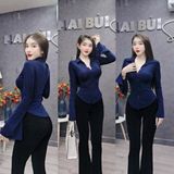 A10 - Áo Sơ Mi Body Tay Loe Mai Bùi Store Nữ
