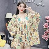 S24 - Set Bộ Tiểu Thư Áo Babydoll Kèm Quần Mai Bùi