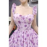 D336 - Đầm Xoè Tiểu Thư Vai Cánh Tiên Mai Bùi Store Women
