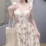 D336 - Đầm Xoè Tiểu Thư Vai Cánh Tiên Mai Bùi Store Women