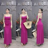 D41 - Đầm Xoè Đan Dây Lưng Mặc Được 2 Kiểu Mai Bùi Store Có Mút Nữ