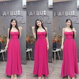 D309 - Đầm Lụa Hoa 2S Xoè Dáng Dài Có Túi Mai Bùi Store
