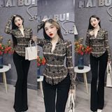 A15 - Áo Sơ Mi Body Lưới Nhung Có Lót Mai Bùi Store