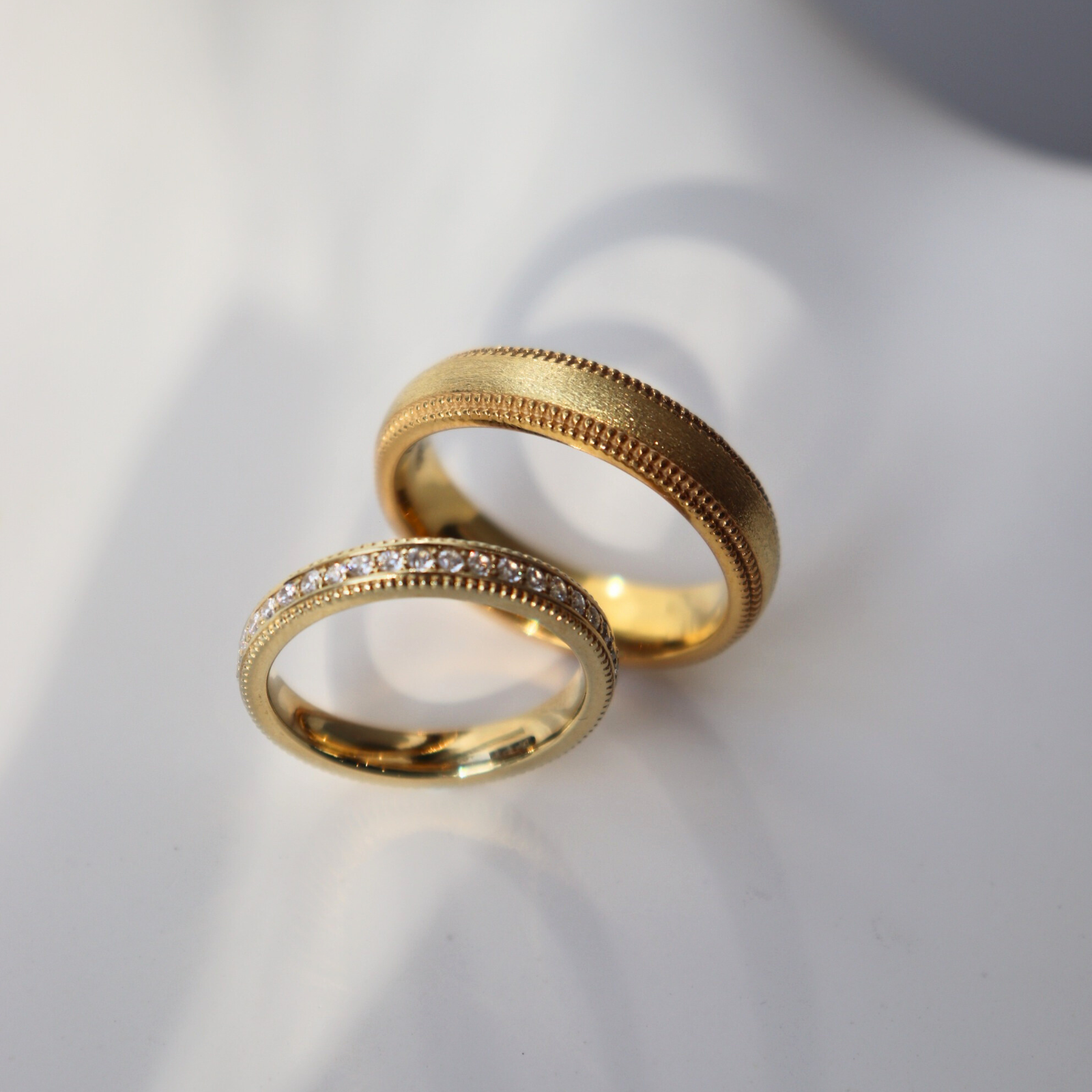 Renity Cặp nhẫn vàng Moissanite CP-Renity-YG10