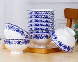 BỘ BÁT SỨ TRẮNG XANH CAO CẤP Chất liệu sản phẩm: sứ cao cấp d 12cm, cao 6cm, 350ml