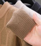 Áo len nam cao cấp Chất liệu Vải dệt kim 52,3% nylon 42,6% sợi polyester 5,1% viscose