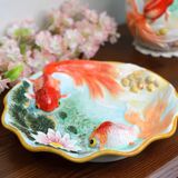ĐĨA GỐM TRÁNG MEN CAO CẤP BK-CE002900VN-3858 Chất liệu: Gốm sứ vẽ tay