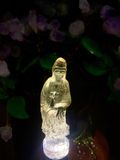 Mẹ quan âm thạch anh vàng khói Kt:9x2,5cm