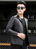 Áo Da Nam Da Cừu Cao Cấp Màu sắc: đỏ tía/đen/đỏ Vải: Da cừu chất lượng cao Lớp lót: 100% sợi polyester Size: M-5XL