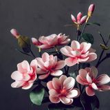 HOA MỘC LAN TRANG TRÍ NỘI THẬT Màu sắc: đỏ hồng, đỏ nhạt, xanh dương, vàng và trắng