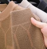 Áo len nam cao cấp Chất liệu Vải dệt kim 52,3% nylon 42,6% sợi polyester 5,1% viscose