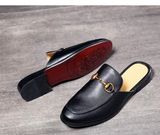 Giày da sục nam cao cấp Chất liệu phần trên da bò + đế cao su Chất liệu bên trong: Lớp lót êm ái
