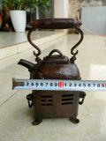 ẤM BẾP ĐỒNG CŨ 2 TẦNG Ấm tích Dơi Thọ Sử dụng tốt. Trưng bày ý nghĩa Nặng 1,4kg