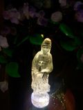 Mẹ quan âm thạch anh vàng khói Kt:9x2,5cm