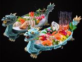 ĐĨA RỒNG ĐỰNG ĐỒ ĂN TRANG TRÍ BK-CE003300VN-3857 Chất liệu: nhựa cao cấp