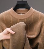 Áo len nam cao cấp Chất liệu Vải dệt kim 52,3% nylon 42,6% sợi polyester 5,1% viscose