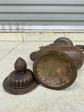 ẤM ĐỒNG TÂY TẠNG XƯA To đẹp. Hoa văn nổi Rồng. Chi tiết như hình. Quai Giảo Long.