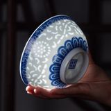 BỘ BÁT CƠM GỐM SỨ TRẮNG XANH CAO CẤP Chất liệu sản phẩm Đất sét trắng cao cấp