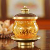 Chén Nước Thánh Pha Lê Tam Muội Hương - Tôn Nghiêm Không Gian Thờ Cúng