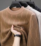 Áo len nam cao cấp Chất liệu Vải dệt kim 52,3% nylon 42,6% sợi polyester 5,1% viscose