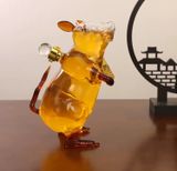 CHAI RƯỢU CHUỘT TRANG TRÍ CAO CẤP BK-ST001900VN-3886 Chất liệu: Thủy tinh borosilicate cao