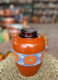 Hộp chè gốm size to H 20cm,đk 14cm