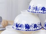 BỘ BÁT SỨ TRẮNG XANH CAO CẤP Chất liệu sản phẩm: sứ cao cấp d 12cm, cao 6cm, 350ml