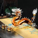 CHAI RƯỢU RỒNG CAO CẤP BK-CE003100VN-3889 Chất liệu: Thủy tinh borosilicate cao
