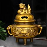 Lư hương sư tử tai voi BK-ME001700VN-4090 Chất liệu đồng