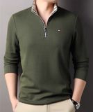 ÁO THUN NAM DÀI TAY CAO CẤP Chất liệu sản phẩm: sợi polyester 57,2%; Bông 42,4%; Vải thun 0,4%