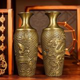 Cặp bình đồng cổ sưu tầm trang trí BK-ME005900VN-4108