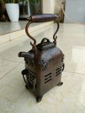 ẤM BẾP ĐỒNG CŨ 2 TẦNG Ấm tích Dơi Thọ Sử dụng tốt. Trưng bày ý nghĩa Nặng 1,4kg
