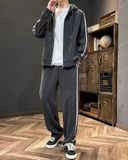 Bộ quần áo len cardigan nam cao cấp Màu sắc: đen/xanh than/xám Chất liệu : 100% sợi polyester