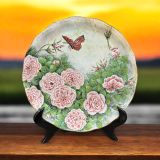 Đĩa phi 30cm gốm sứ Bát Tràng dùng trang trí phòng, sưu tầm