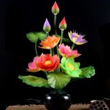 ĐÈN HOA SEN CẢNH SỢI QUANG NHIỀU MÀU SẮC Đèn LED công suất thấp tiết kiệm năng lượng