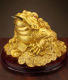 ĐỒ TRANG TRÍ CÓC VÀNG CAO CẤP Chất liệu: Đồng thau Phong cách: Phong cách cổ điển