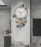 ĐỒNG HỒ TREO TƯỜNG HIỆN ĐẠI TRANG TRÍ CAO CẤP Chất liệu sản phẩm: Tấm gỗ/kim loại